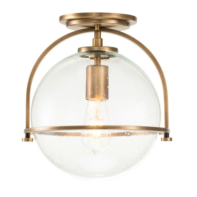 Hinkley LED Plafondlamp Somerset | 1X E27 Max 60W | Dimbaar | Heritage Brass