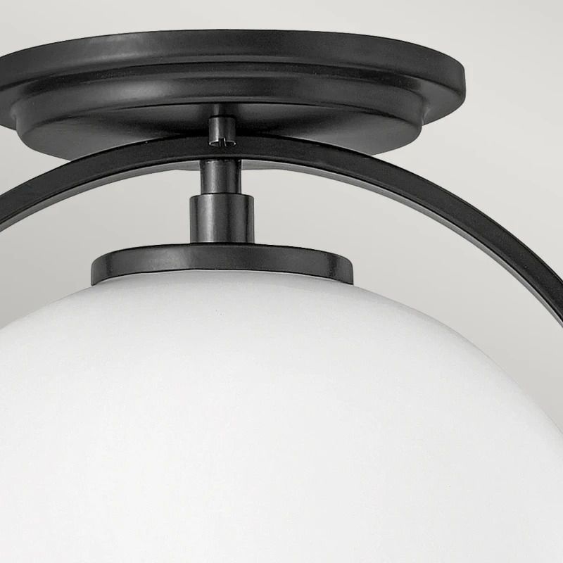 Hinkley LED Plafondlamp Somerset | 1X E27 Max 60W | Dimbaar | Black