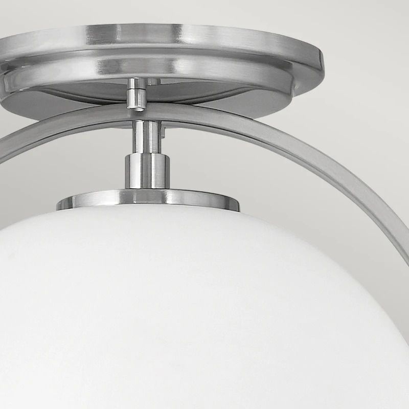 Hinkley LED Plafondlamp Somerset | 1X E27 Max 60W | Dimbaar | Brushed Nickel