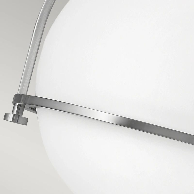 Hinkley LED Plafondlamp Somerset | 1X E27 Max 60W | Dimbaar | Brushed Nickel