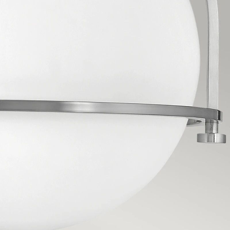 Hinkley LED Plafondlamp Somerset | 1X E27 Max 60W | Dimbaar | Brushed Nickel