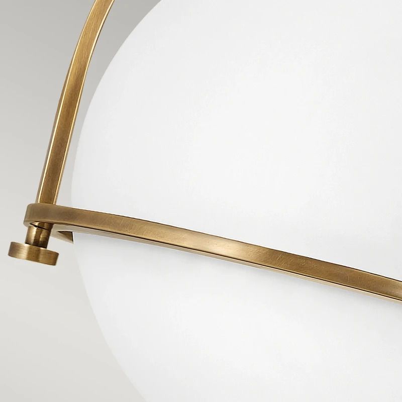 Hinkley LED Plafondlamp Somerset | 1X E27 Max 60W | Dimbaar | Heritage Brass