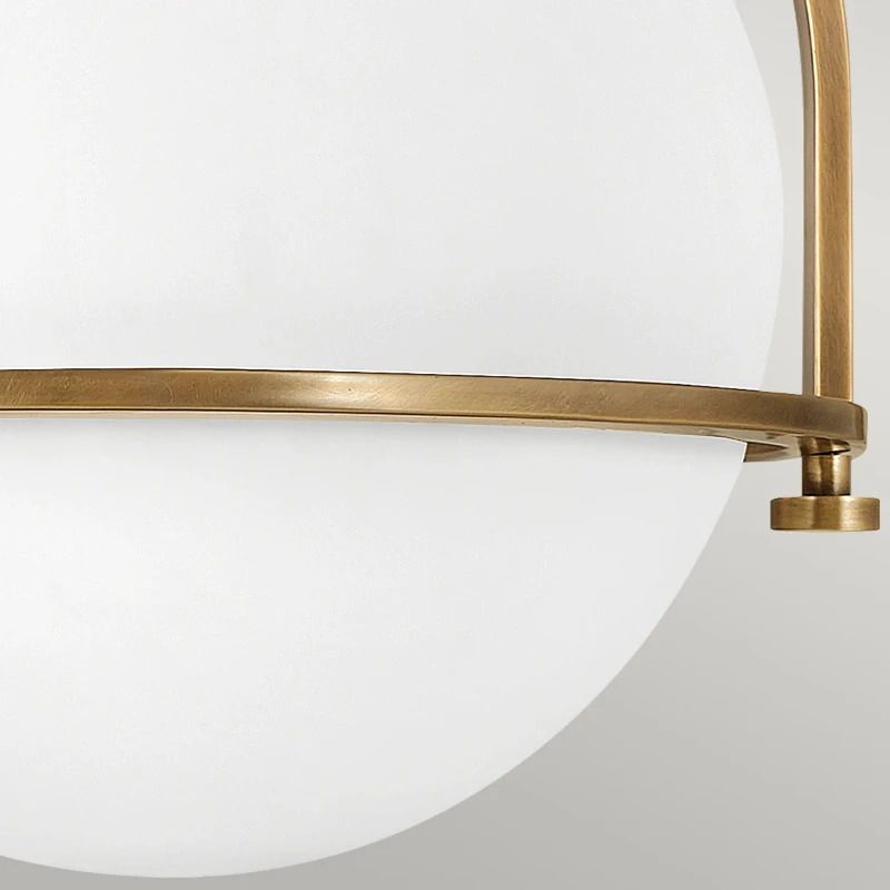 Hinkley LED Plafondlamp Somerset | 1X E27 Max 60W | Dimbaar | Heritage Brass