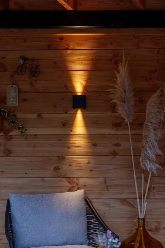 Garden Lights Wandlamp up/down 12V | Mauri zwart | 6W 250Lm 3000K | IP44