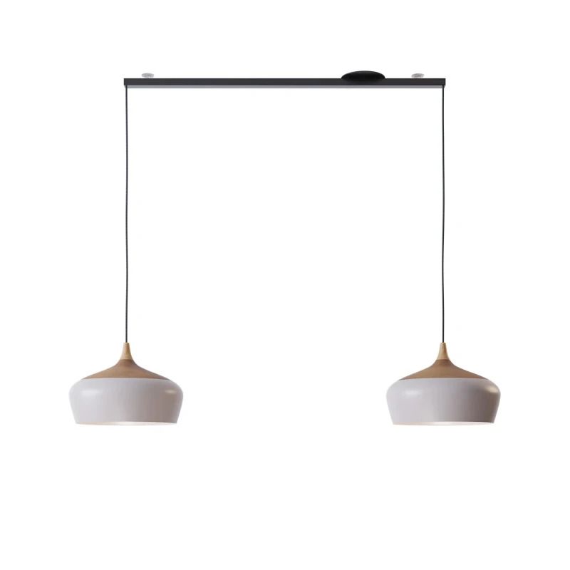 Lightswing Twin Ophangsysteem | 90cm Mat Zwart | Geschikt voor 2 Hanglampen | Max 3.5kg Per Kant