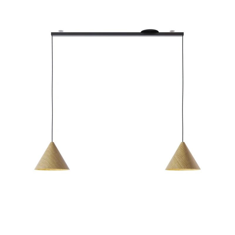 Lightswing Twin Ophangsysteem | 90cm Mat Zwart | Geschikt voor 2 Hanglampen | Max 3.5kg Per Kant