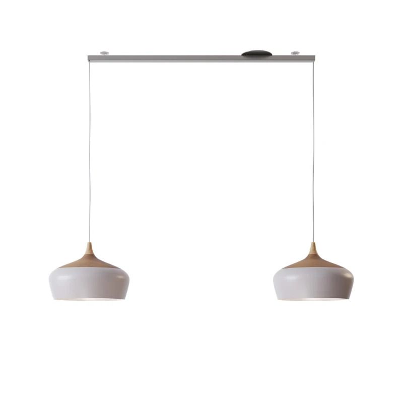 Lightswing Twin Ophangsysteem | 90cm RVS | Geschikt voor 2 Hanglampen | Max 3.5kg Per Kant