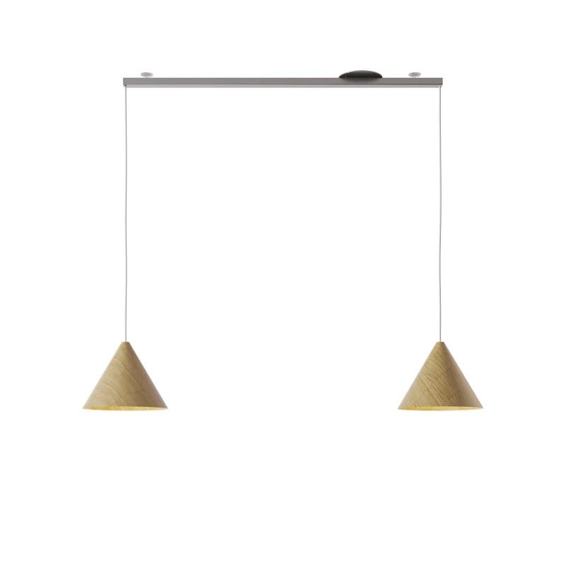 Lightswing Twin Ophangsysteem | 90cm RVS | Geschikt voor 2 Hanglampen | Max 3.5kg Per Kant