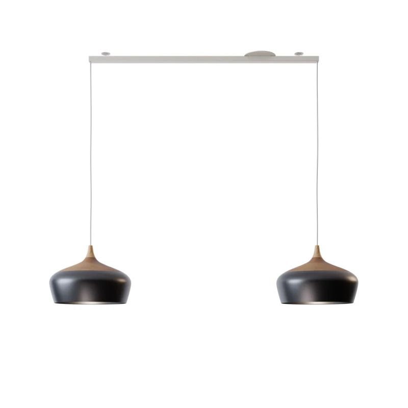 Lightswing Twin Ophangsysteem | 90cm Mat Wit | Geschikt voor 2 Hanglampen | Max 3.5kg Per Kant