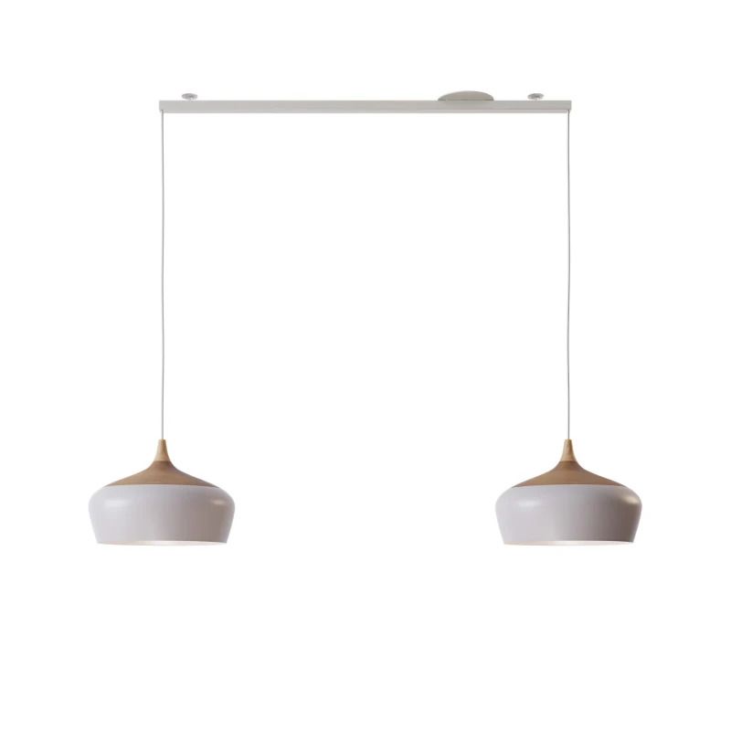 Lightswing Twin Ophangsysteem | 90cm Mat Wit | Geschikt voor 2 Hanglampen | Max 3.5kg Per Kant