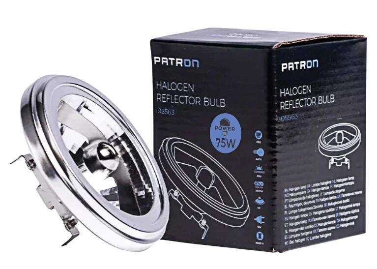 Patron G53 AR111 Halogeenspot | 100W 12V 2800K 24° | Ø111mm Dimbaar