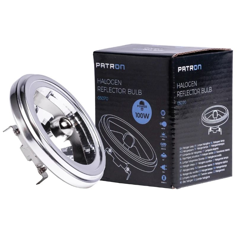 Patron G53 AR111 Halogeenspot | 100W 12V 2800K 40° | Ø111mm Dimbaar