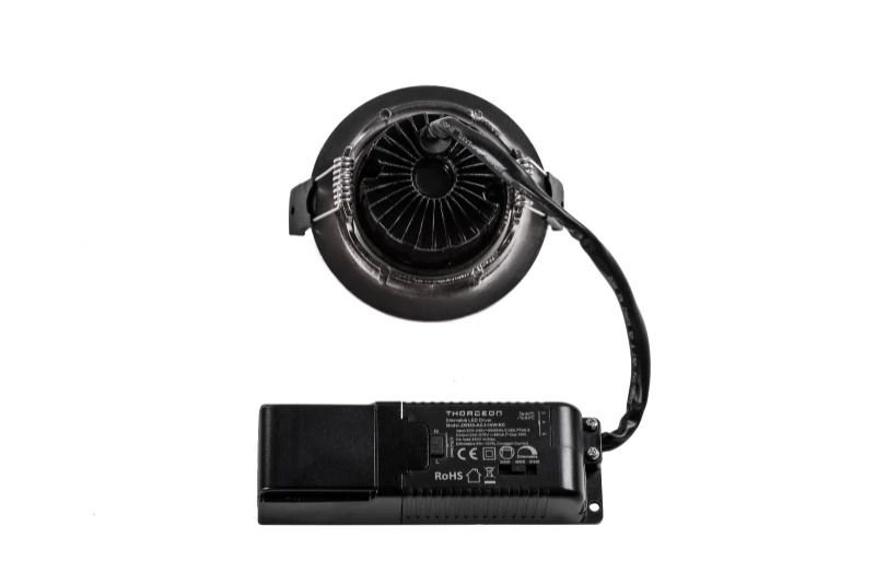 Thorgeon LED Downlighter Ø83mm | 8W 1800K/3000K 520Lm | 918/930 IP44 Dimbaar