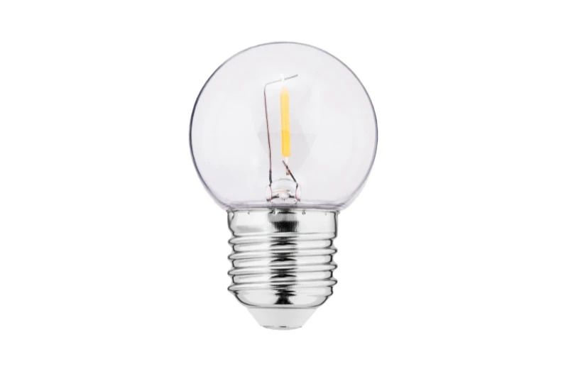 Thorgeon E27 LED Kogellamp | 1W 220/240V 2700K | 827 180°