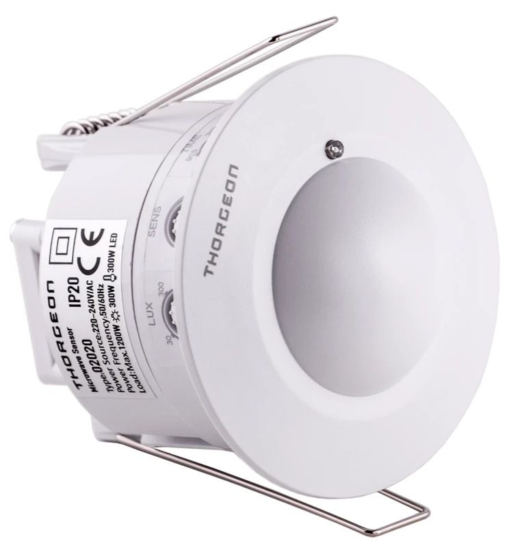 Thorgeon Bewegingssensor | Inbouw (stucwerk) IP20 Wit 360°