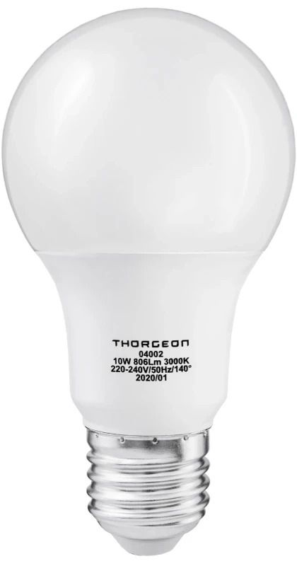 Thorgeon E27 LED Lamp | 10W 220/240V 3000K | 830 140°