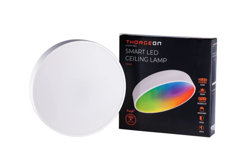 Thorgeon LED Plafond/Wandlamp Smart | 24W RGBW 3200Lm | 827/865 IP20