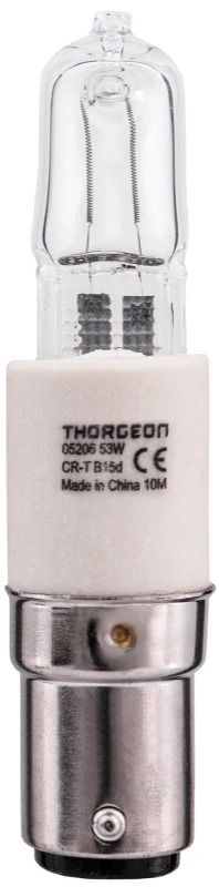 Thorgeon B15d Halogeen Buislamp | 53W 2800K 840LM 220/240V | Dimbaar