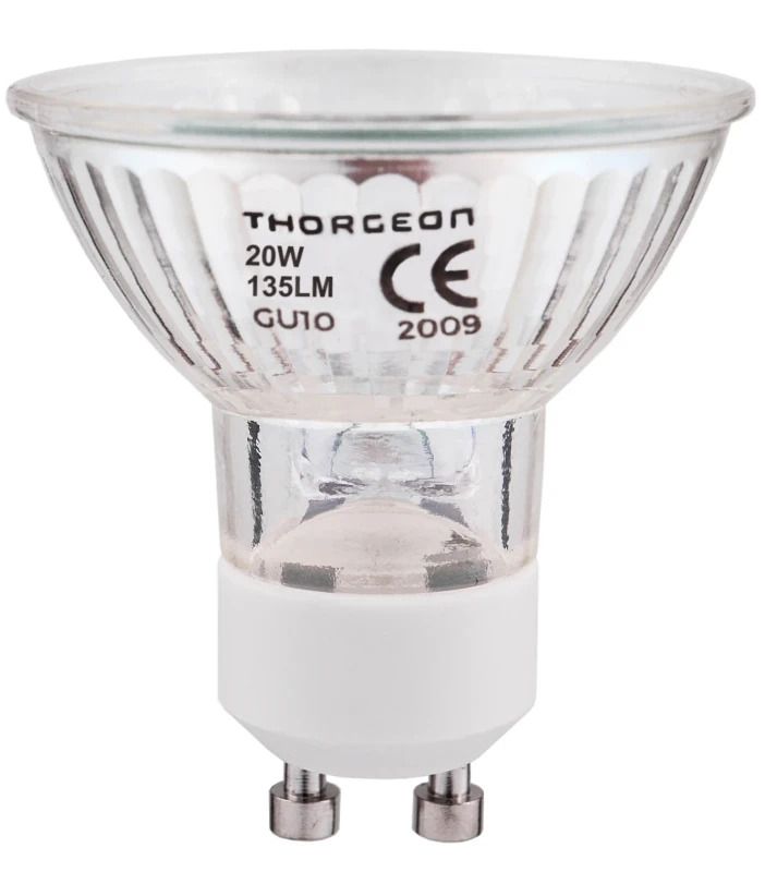 Thorgeon GU10 Halogeen Spot | 20W 220V 2700K 38° | Ø50mm Dimbaar