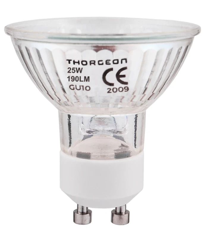 Thorgeon GU10 Halogeen Spot | 25W 220V 2700K 38° | Ø50mm Dimbaar