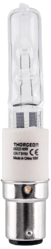 Thorgeon B15d Halogeen Buislamp | 60W 2800K 980LM 220/240V | Dimbaar