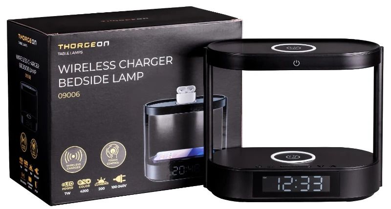 Thorgeon LED Tafellamp | 7W 3800K/4600K 200Lm | 838/846 | Dimbaar | Met Wireless Charging