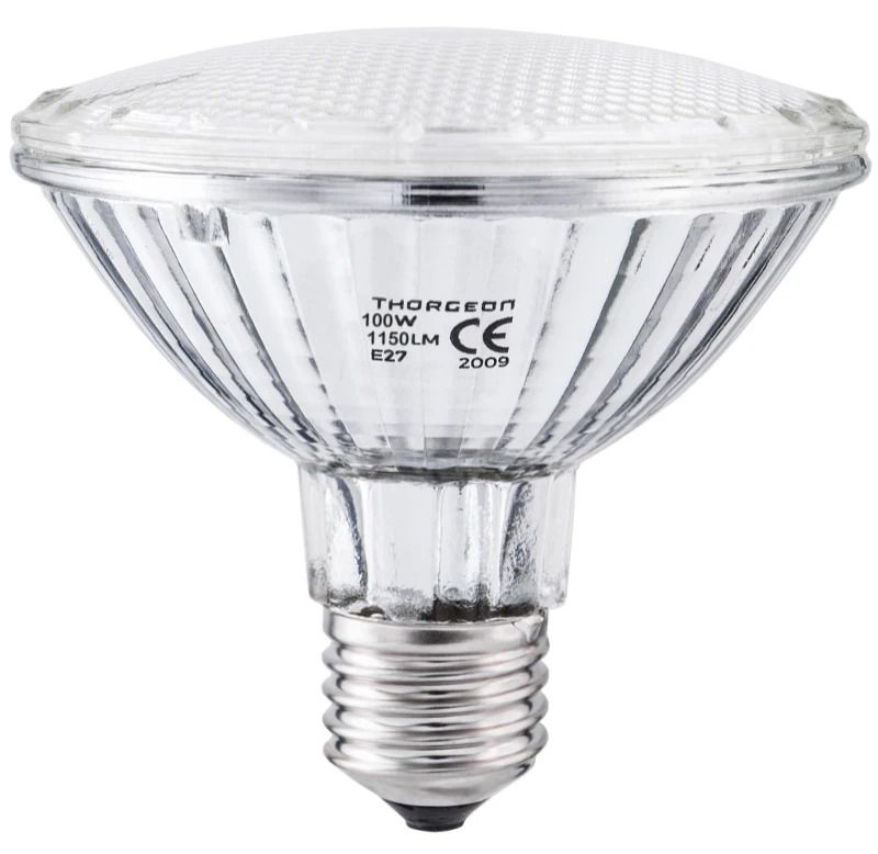 Thorgeon E27 PAR30 Halogeen Spot | 100W 230V 2700K 30° | Ø95mm Dimbaar