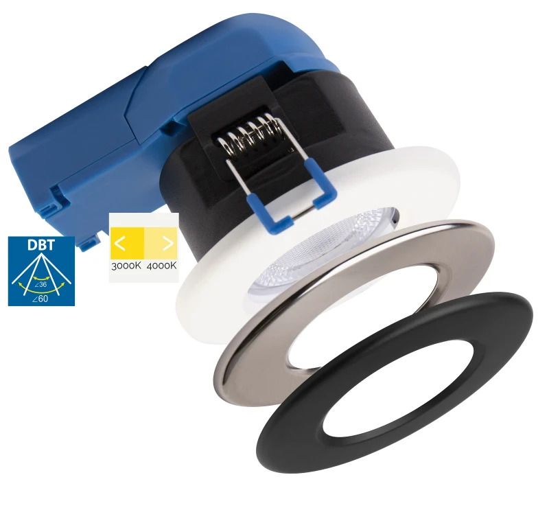 Megaman LED Downlighter Ø68mm | 7.5W 2800K/4000K 650lm 828/840 | IP54 Dimbaar Wit
