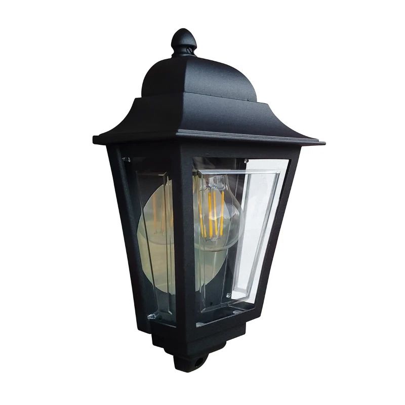Elstead Lighting LED Wand Buitenlamp Deco Lane | 1X E27 Max 60W | IP44 | Dimbaar | Black