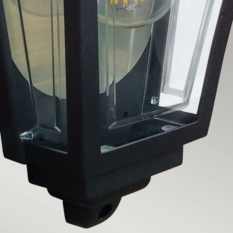 Elstead Lighting LED Wand Buitenlamp Deco Lane | 1X E27 Max 60W | IP44 | Dimbaar | Black