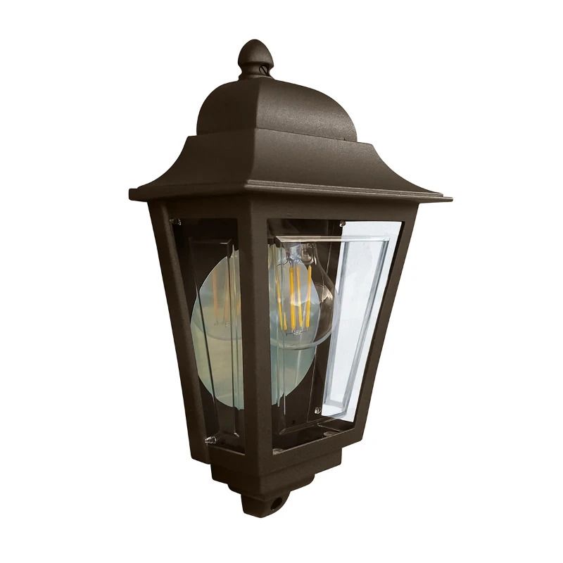 Elstead Lighting LED Wand Buitenlamp Deco Lane | 1X E27 Max 60W | IP44 | Dimbaar | Bronze