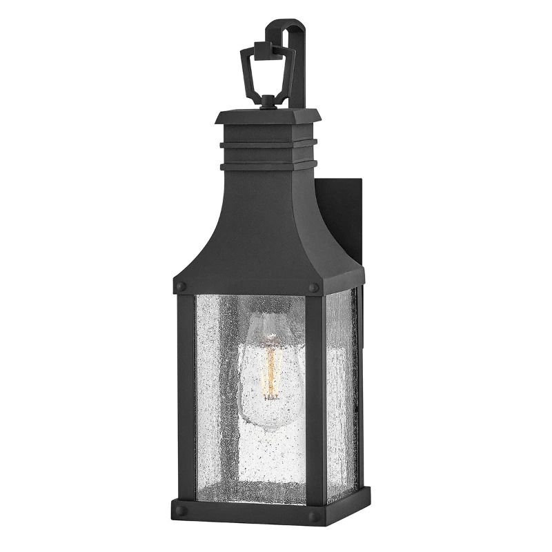 Hinkley LED Wand Buitenlamp Beacon Hill | 1X E27 Max 60W | IP44 | Dimbaar | Museum Black