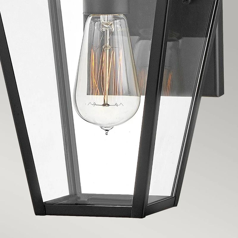 Hinkley LED Wand Buitenlamp Palma | 1X E27 Max 60W | IP44 | Dimbaar | Black