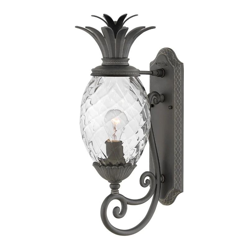 Hinkley LED Wand Buitenlamp Plantation | 1X E27 Max 40W | IP44 | Dimbaar | Museum Black