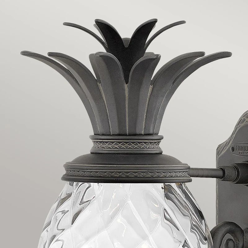 Hinkley LED Wand Buitenlamp Plantation | 1X E27 Max 40W | IP44 | Dimbaar | Museum Black