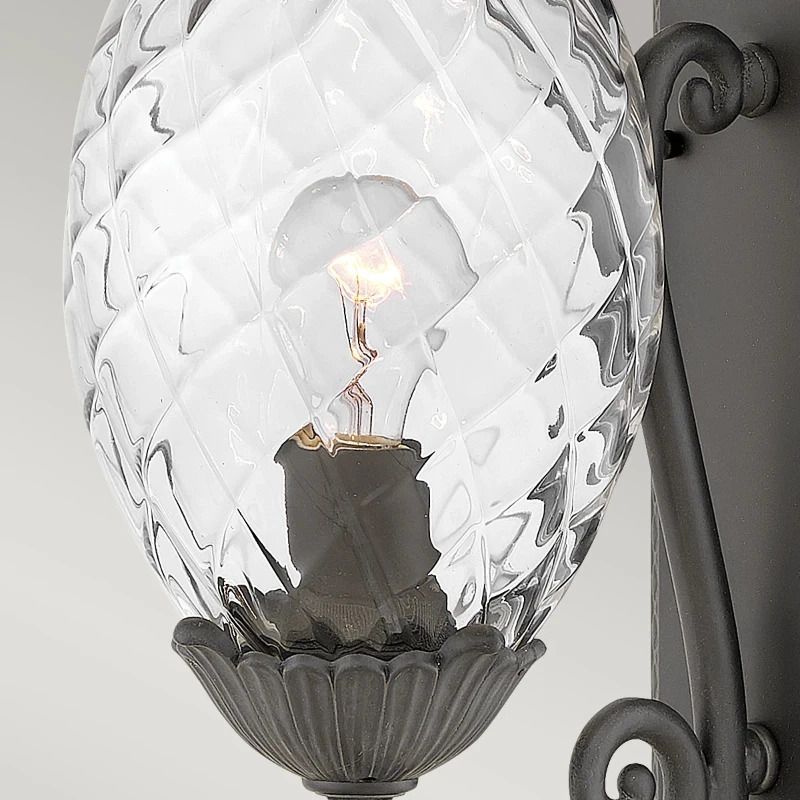 Hinkley LED Wand Buitenlamp Plantation | 1X E27 Max 40W | IP44 | Dimbaar | Museum Black