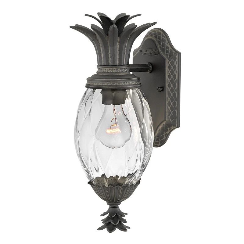 Hinkley LED Wand Buitenlamp Plantation | 1X E27 Max 40W | IP44 | Dimbaar | Museum Black