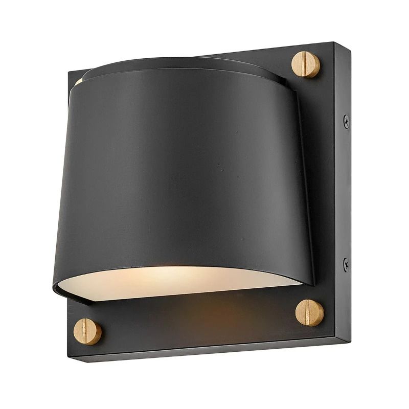 Hinkley LED Wand Buitenlamp Scout | 8W 3000K 560Lm 30 | IP44 | Dimbaar | Black