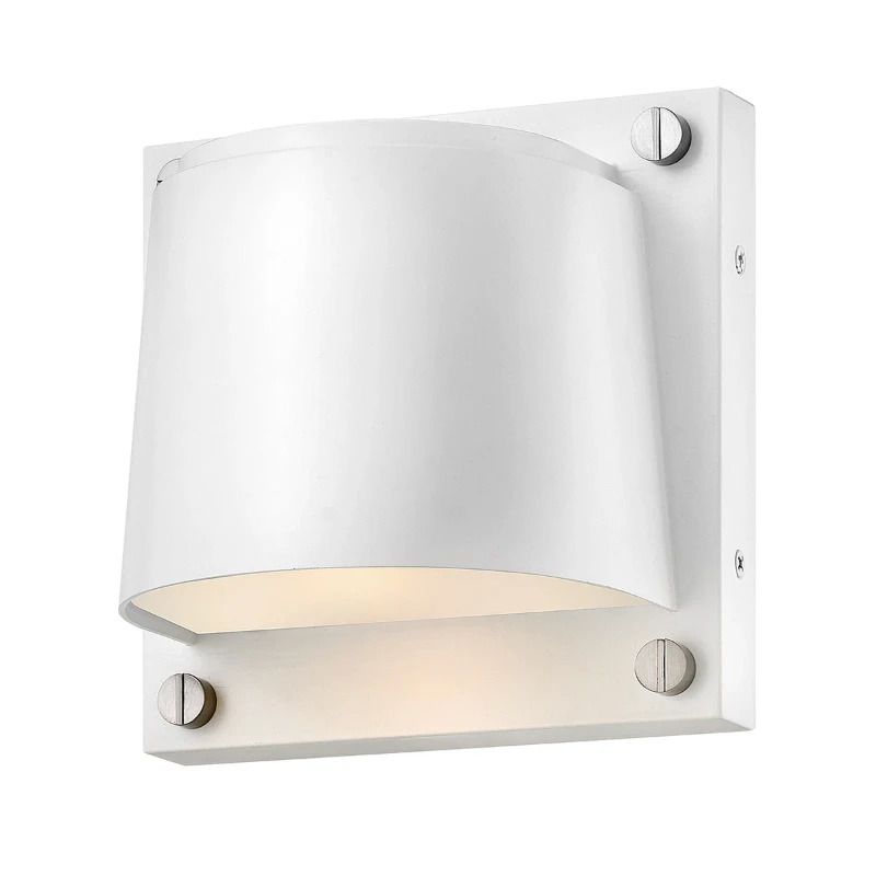 Hinkley LED Wand Buitenlamp Scout | 8W 3000K 560Lm 30 | IP44 | Dimbaar | Satin White