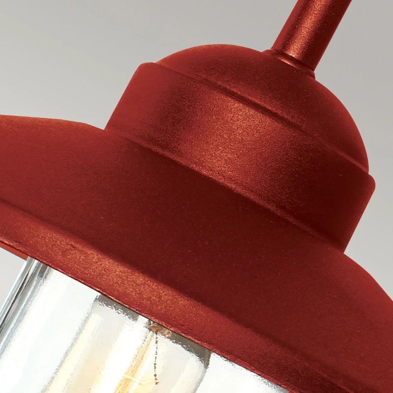 Elstead Lighting LED Wand Buitenlamp Klampenborg | 1X E27 Max 60W | IP44 | Dimbaar | Oxide Red