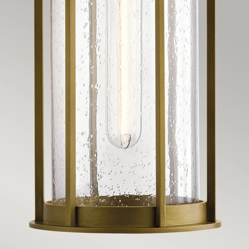 Kichler LED Buiten Hanglamp Camillo | 1X E27 Max 60W | IP44 | Dimbaar | Painted Natural Brass