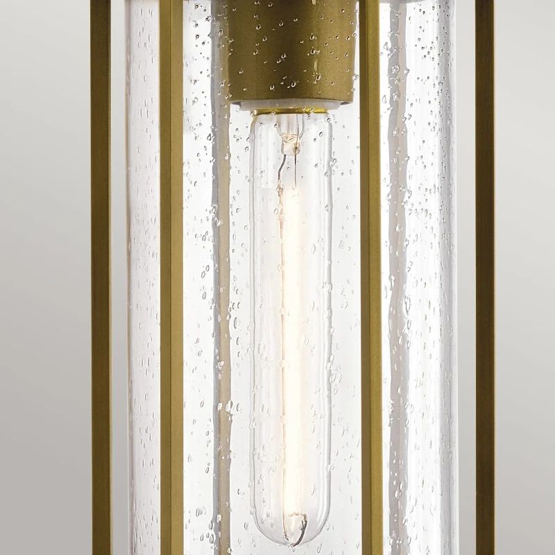 Kichler LED Buiten Hanglamp Camillo | 1X E27 Max 60W | IP44 | Dimbaar | Painted Natural Brass