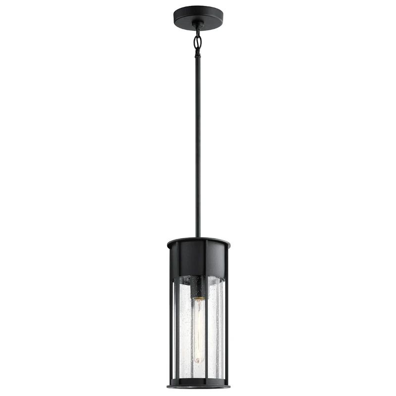 Kichler LED Buiten Hanglamp Camillo | 1X E27 Max 60W | IP44 | Dimbaar | Textured Black