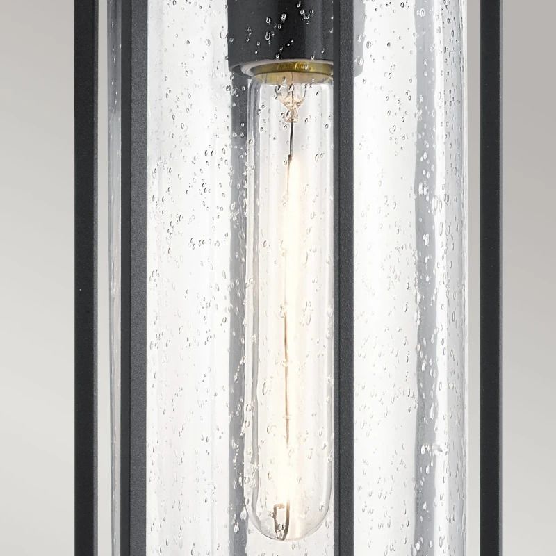 Kichler LED Buiten Hanglamp Camillo | 1X E27 Max 60W | IP44 | Dimbaar | Textured Black