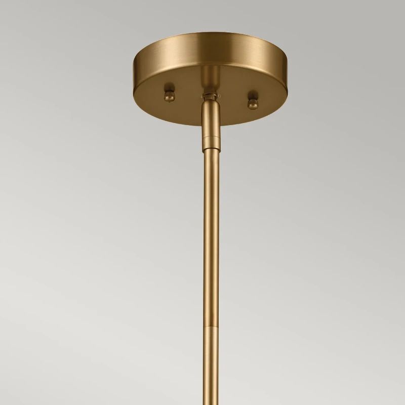 Kichler LED Hanglamp Luella | 3X E14 Max 40W | Dimbaar | Brushed Natural Brass