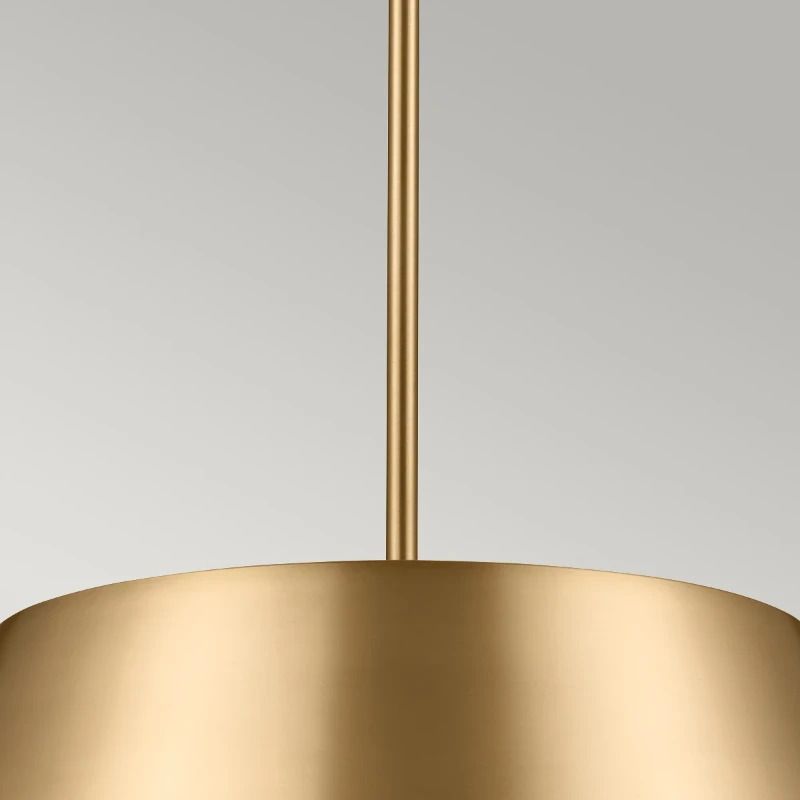 Kichler LED Hanglamp Luella | 3X E14 Max 40W | Dimbaar | Brushed Natural Brass