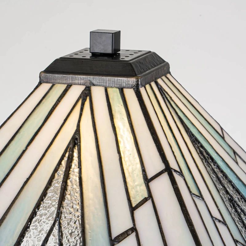 Elstead Lighting Tiffany LED Tafellamp Alderley | 1X E27 Max 60W | Dimbaar | Vintage Bronze