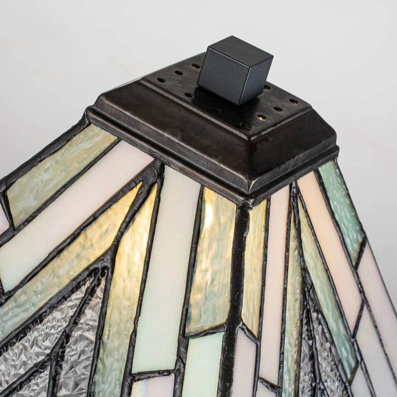 Elstead Lighting Tiffany LED Tafellamp Alderley | 1X E14 Max 40W | Dimbaar | Vintage Bronze