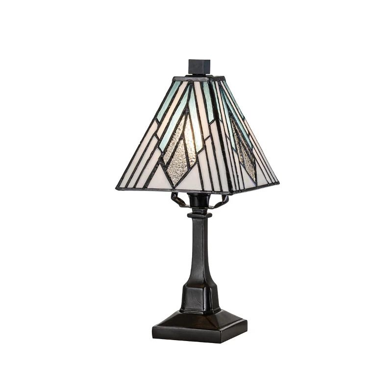 Elstead Lighting Tiffany LED Tafellamp Alderley | 1X E14 Max 40W | Dimbaar | Vintage Bronze