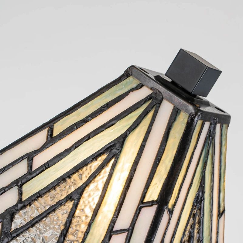 Elstead Lighting Tiffany LED Tafellamp Alderley | 1X E14 Max 40W | Dimbaar | Vintage Bronze